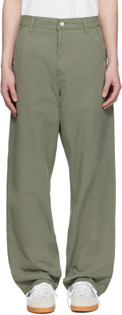 Carhartt Green Single Knee Trousers In 1yfgd Park