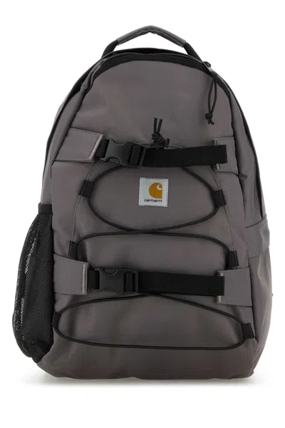 Carhartt Grey Canvas Kickflip Backpack In Manta