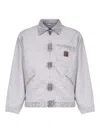 Carhartt Wip Og Detroit Dearborn Canvas Jacket In Gray
