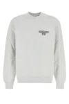 Carhartt Cotton Alumni Sweat With Ribbed Cuffs And Hem In White