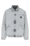 Carhartt Wip Button-up Organic Cotton Jacket In White