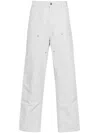 Carhartt Straight Leg Trousers Pockets Loops In Grey