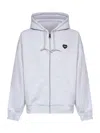Carhartt Grey Hooded Heart Ii Hartt Zip-up Hoodie In Gray