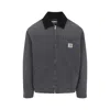 Carhartt Detroit Utility Jacket Front Pocket In Gray