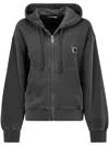Carhartt Hooded Knitwear With Drawstring And Pockets In Black
