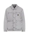 Carhartt Double Layer Front Jacket Collared Design In Gray