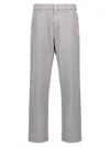 Carhartt Trousers With Knee Patch And Pockets In Gold