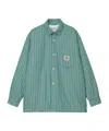Carhartt Grimsby Stripe Shirt Jacket In Green