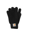 Carhartt Logo-patch Knitted Gloves In 89xx
