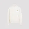 Carhartt Off-white Half Zip American Script Sweatshirt In Neutral