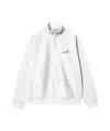 Carhartt Gray American Script High Neck Sweatshirt In White
