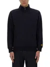 Carhartt Wip Felpa Mezza Zip Chase In Blue