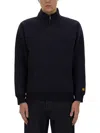 Carhartt Wip Felpa Mezza Zip Chase In Blue