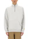 Carhartt Chase Half-zip Sweatshirt In Grey