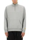 Carhartt Chase Half-zip Sweatshirt In Grey