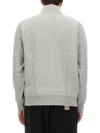 Carhartt Chase Half-zip Sweatshirt In Grey