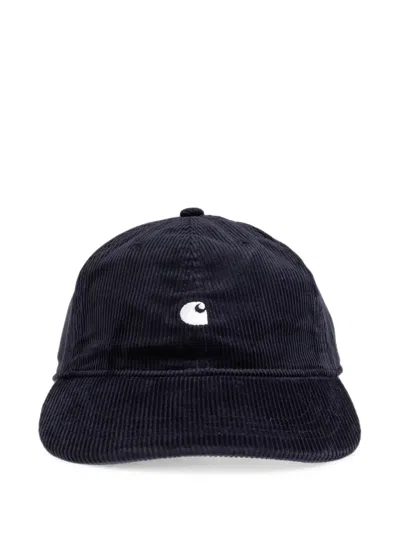 Carhartt Harlem Logo-embroidered Corduroy Cap In Green