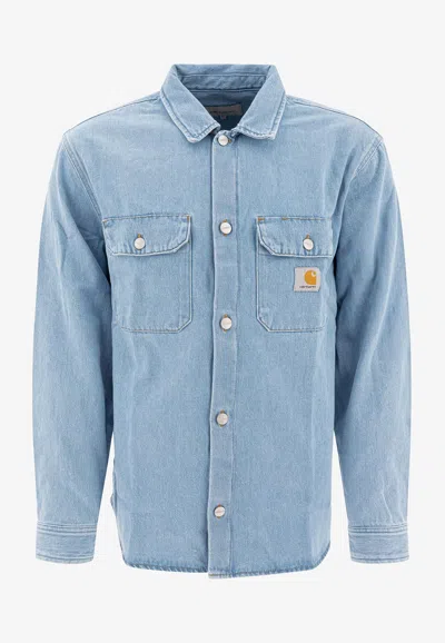 CARHARTT HARVEY LOGO PATCH DENIM OVERSHIRT