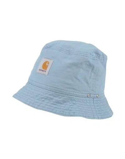 Carhartt Hat Light Blue Size M/l Cotton, Linen