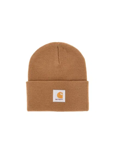 Carhartt Hat Logo "watch" In Brown