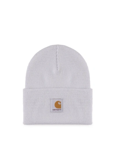 Carhartt Hat With Logo Label In Grey