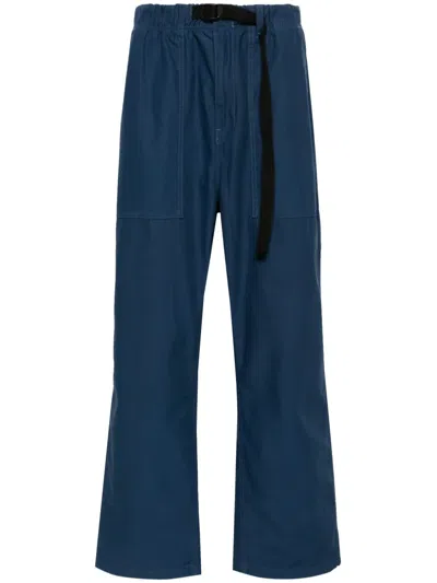 Carhartt Hayworth Mid-rise Tapered Trousers In Blue