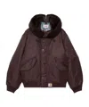 Carhartt Hd Oltera Bomber In Burgundy