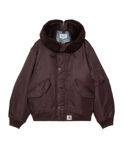 Carhartt Hd Oltera Bomber In Burgundy