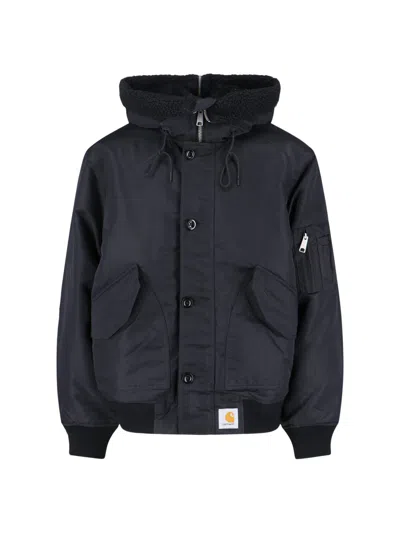 Carhartt "hd Oltera" Bomber Jacket In Blue