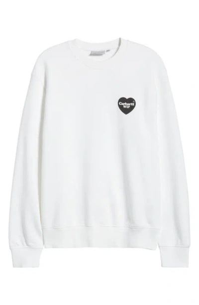 Carhartt Heart Bandana White Sweatshirt