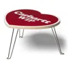 Carhartt Heart Folding Table Scarlet White In Red