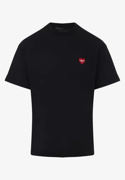 Carhartt Heart Ii Hartt Crewneck T-shirt In Black