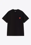 Carhartt Heart Motif Crew Neck Graphic Print T-shirt In Black