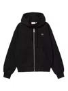 Carhartt Heart-logo Hoodie In Black