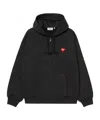 Carhartt Hooded Heart Ii Hartt Sweat Jacket In Black