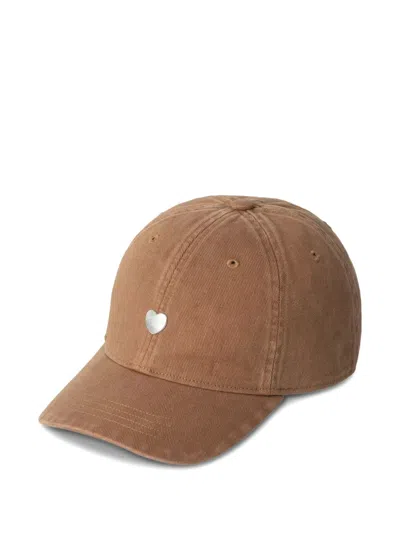 Carhartt Heart Twill Cap In Brown