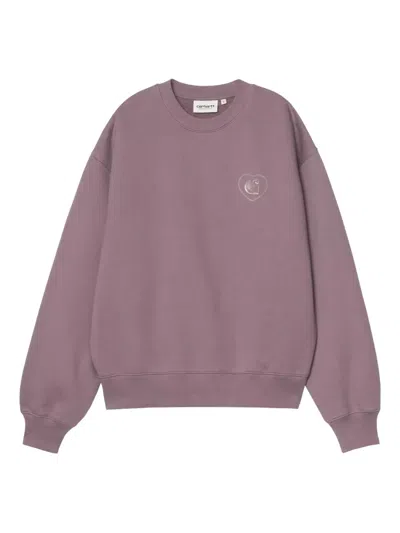 Carhartt Hearts Of Hartts Sweatshirt In Purple