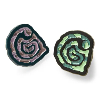 Carhartt Helix Pins Set Purple/ Green In Multi
