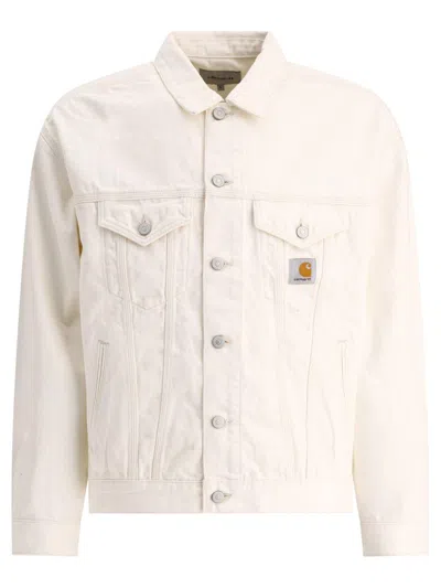 Carhartt Helston Denim Jacket In White