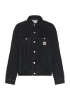 Carhartt Black Helston Denim Jacket In Black Stone Washed