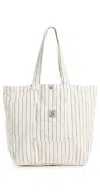 Carhartt Hendry Tote Seaton Stripe Wax/dark Navy In Seaton Stripe Wax/dark Navy