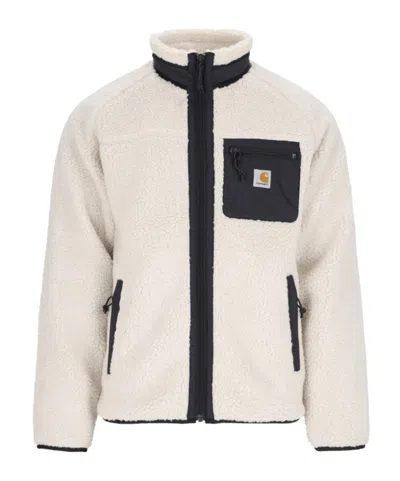 Carhartt High-necked Casual Jacket In White