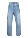 CARHARTT HIGH WAIST STRAIGHT LEG DENIM JEANS