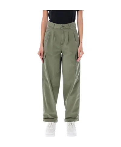 Carhartt High-waisted Casual Pants In Green