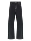 Carhartt High-waisted Wide-leg Jeans In Black