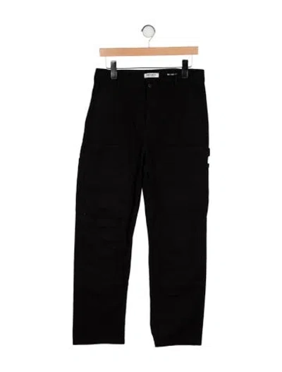 Pre-owned Carhartt High-rise Straight Leg Jeans In Black