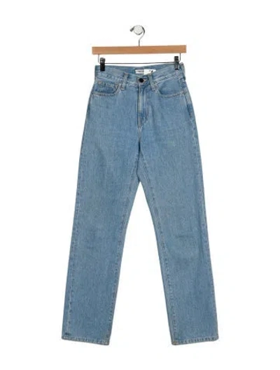 Pre-owned Carhartt High-rise Straight Leg Jeans In Blue