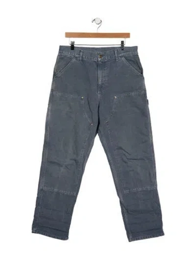 Pre-owned Carhartt High-rise Wide Leg Jeans In Blue