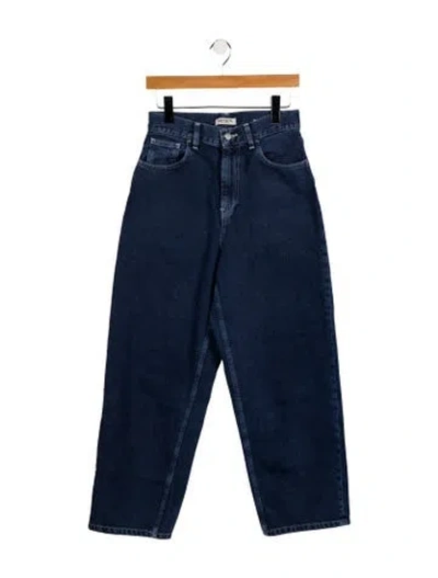 Pre-owned Carhartt High-rise Wide Leg Jeans In Blue