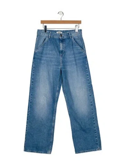 Pre-owned Carhartt High-rise Wide Leg Jeans In Blue